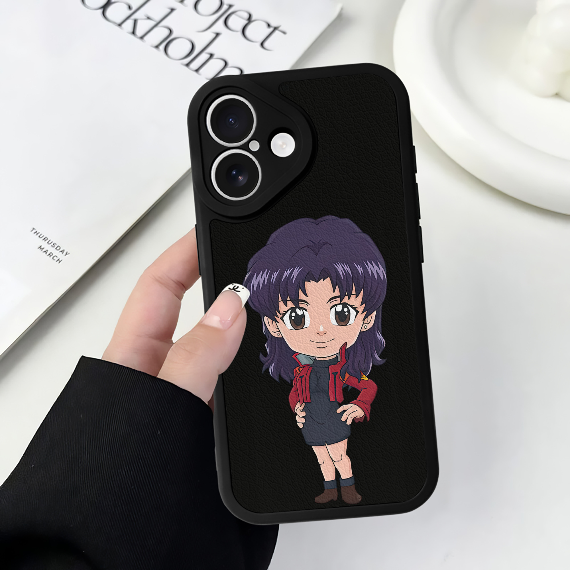 （画像用） EVA 新世紀エヴァンゲリオン 【iPhone 16シリーズ対応】シリコンスマホケース（レザー調） 材質：シリコン